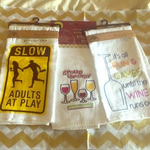 Fun kitchen wine towels